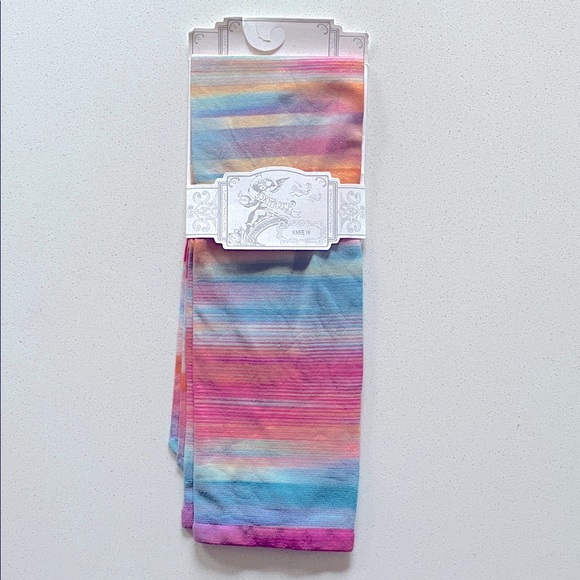 Sox Trot Knee High Equestrian Boot Socks Space Day Multi Rainbow Color, One Size - Picture 2 of 4